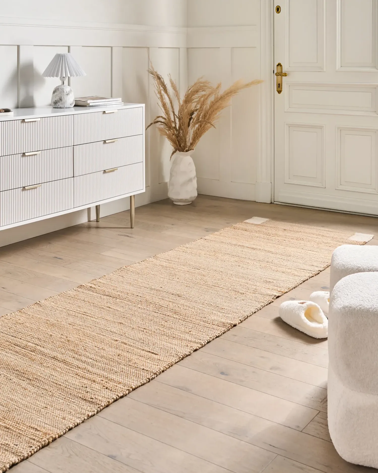 Online Beliani Tappeto AMRAVATI chiaro Iuta Beige