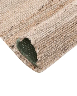 New Beliani Tappeto AMRAVATI Beige/Verde Iuta Beige Verde