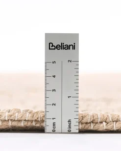 Discount Beliani Tappeto AMRAVATI Beige/Verde Iuta Beige Verde