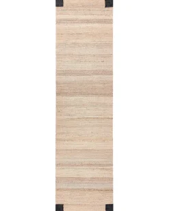 New Beliani Tappeto AMRAVATI Nero/Beige Iuta Beige Nero
