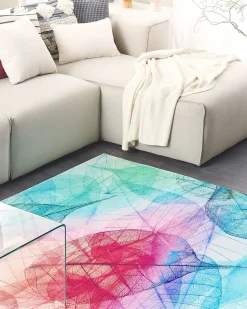 Best Beliani Tappeto ANTAKYA Multicolore Blu Rosso Verde Multicolore