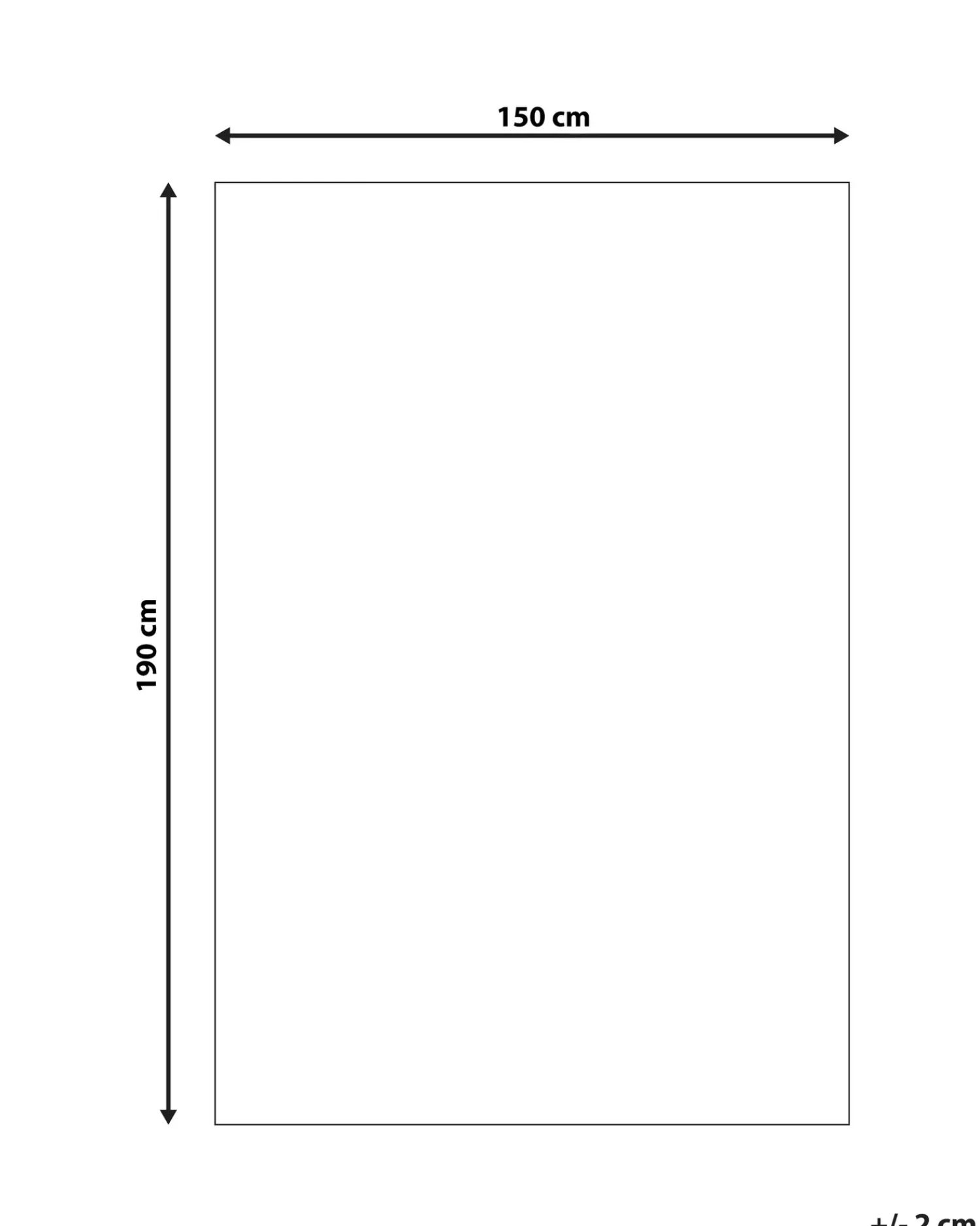 Beliani Tappeto antiscivolo BALAD Bianco