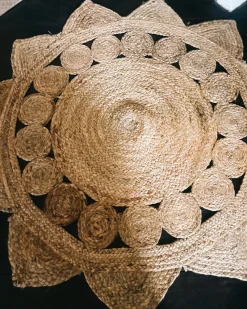 Best Beliani Tappeto ARABAN ø 120 cm Iuta Beige