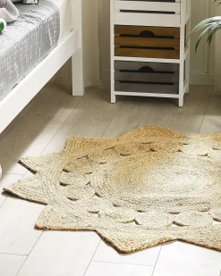 Best Beliani Tappeto ARABAN ø 120 cm Iuta Beige