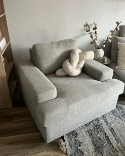 New Beliani Tappeto ARATASHEN Grigio Lana Kilim Beige Grigio