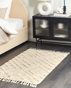 Best Beliani Tappeto ARDAHAN Cotone Beige