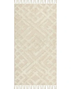 Best Beliani Tappeto ARDAHAN Cotone Beige