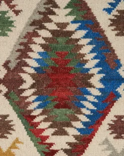 Online Beliani Tappeto AREVIK 80 x 150 cm Lana Kilim Multicolore