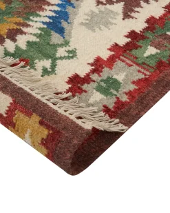 Online Beliani Tappeto AREVIK 80 x 150 cm Lana Kilim Multicolore