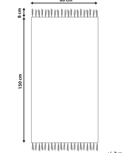 Online Beliani Tappeto AREVIK 80 x 150 cm Lana Kilim Multicolore