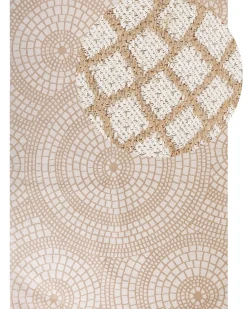 New Beliani Tappeto ARIBA Iuta Bianco Beige
