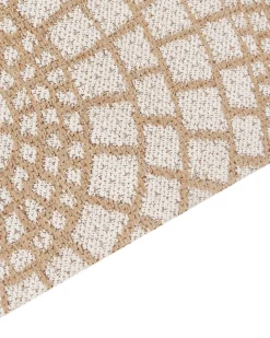 New Beliani Tappeto ARIBA Iuta Bianco Beige