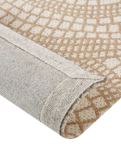 New Beliani Tappeto ARIBA Iuta Bianco Beige