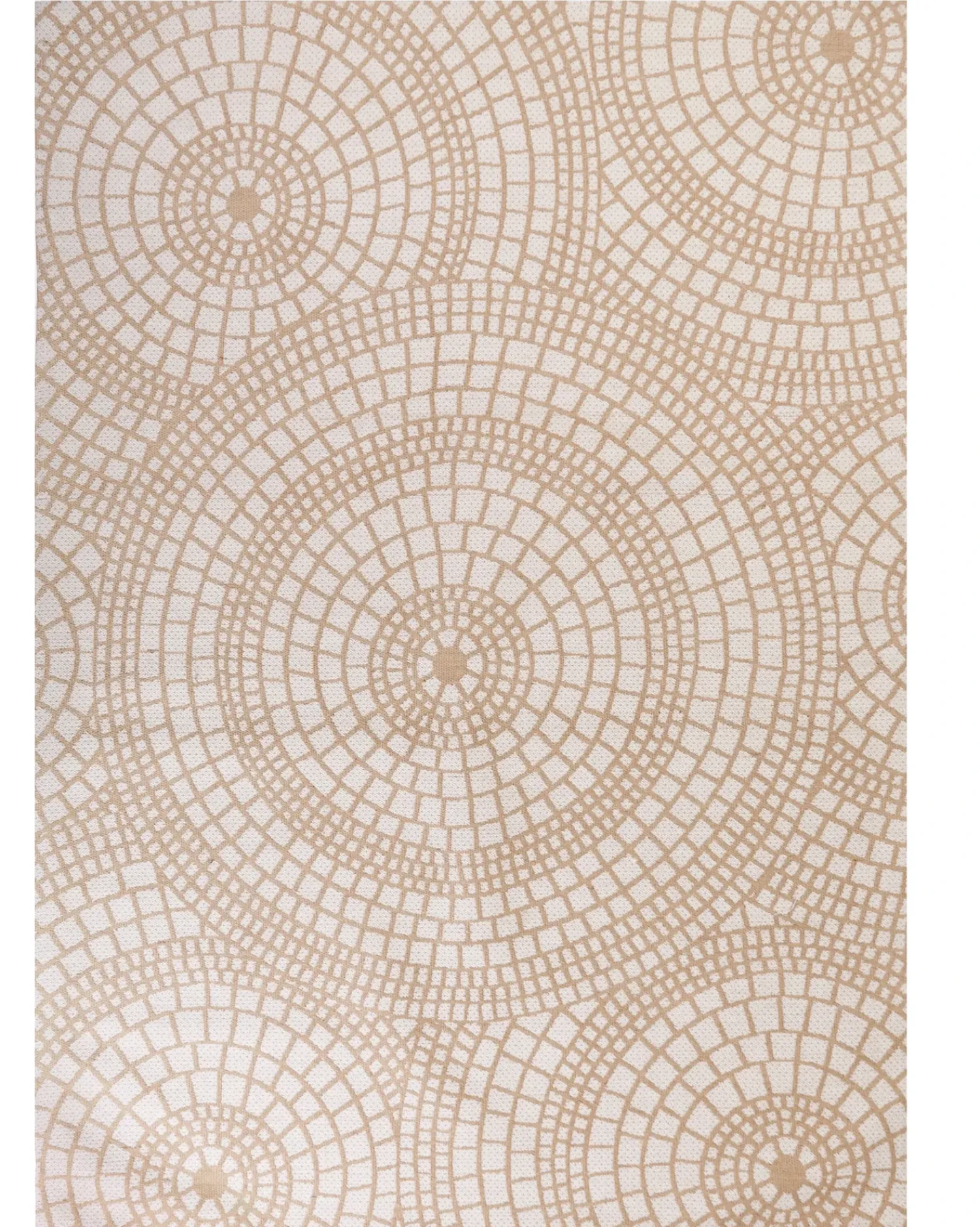 New Beliani Tappeto ARIBA Iuta Bianco Beige