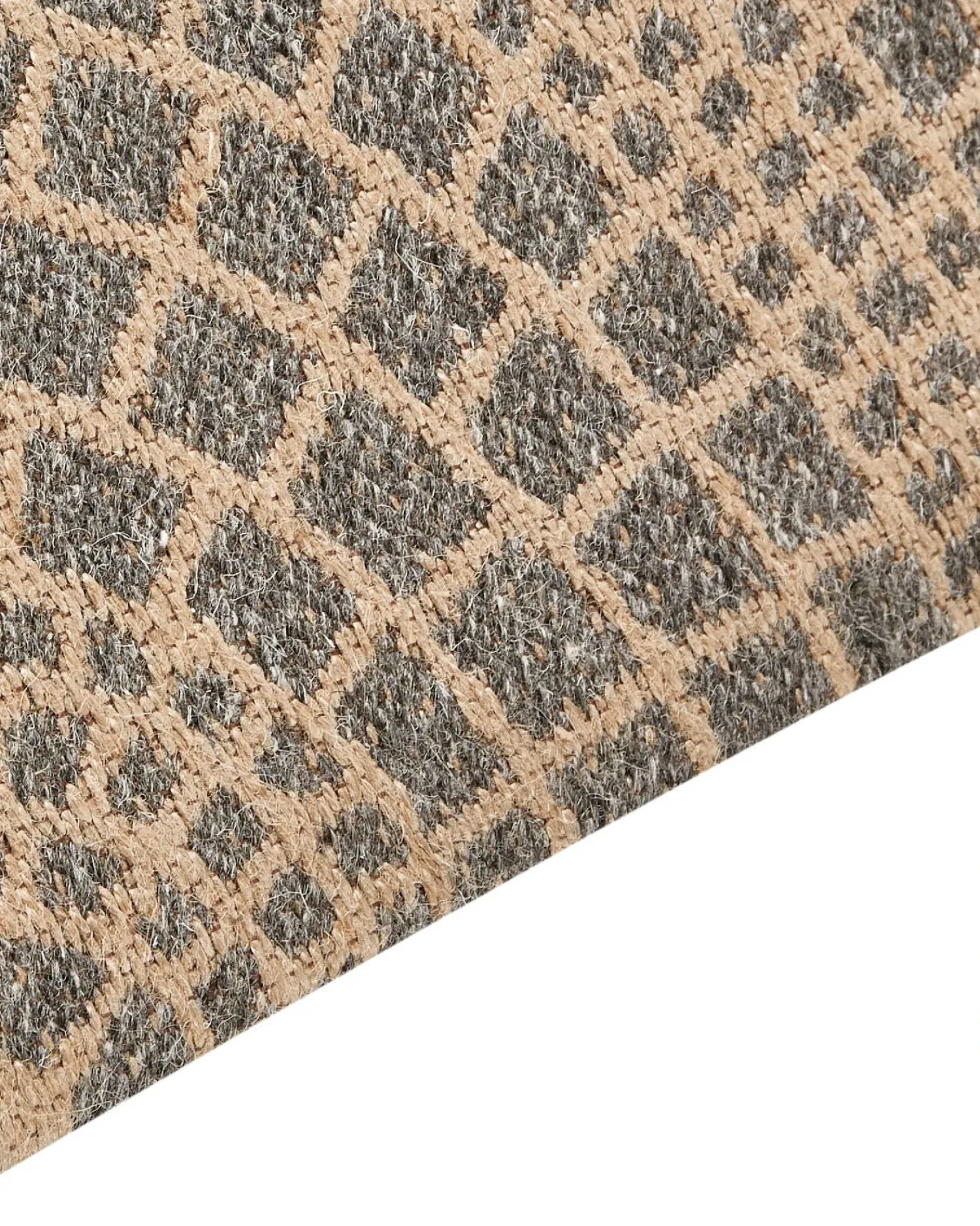 Outlet Beliani Tappeto ARIBA Grigio Beige Iuta Beige Grigio