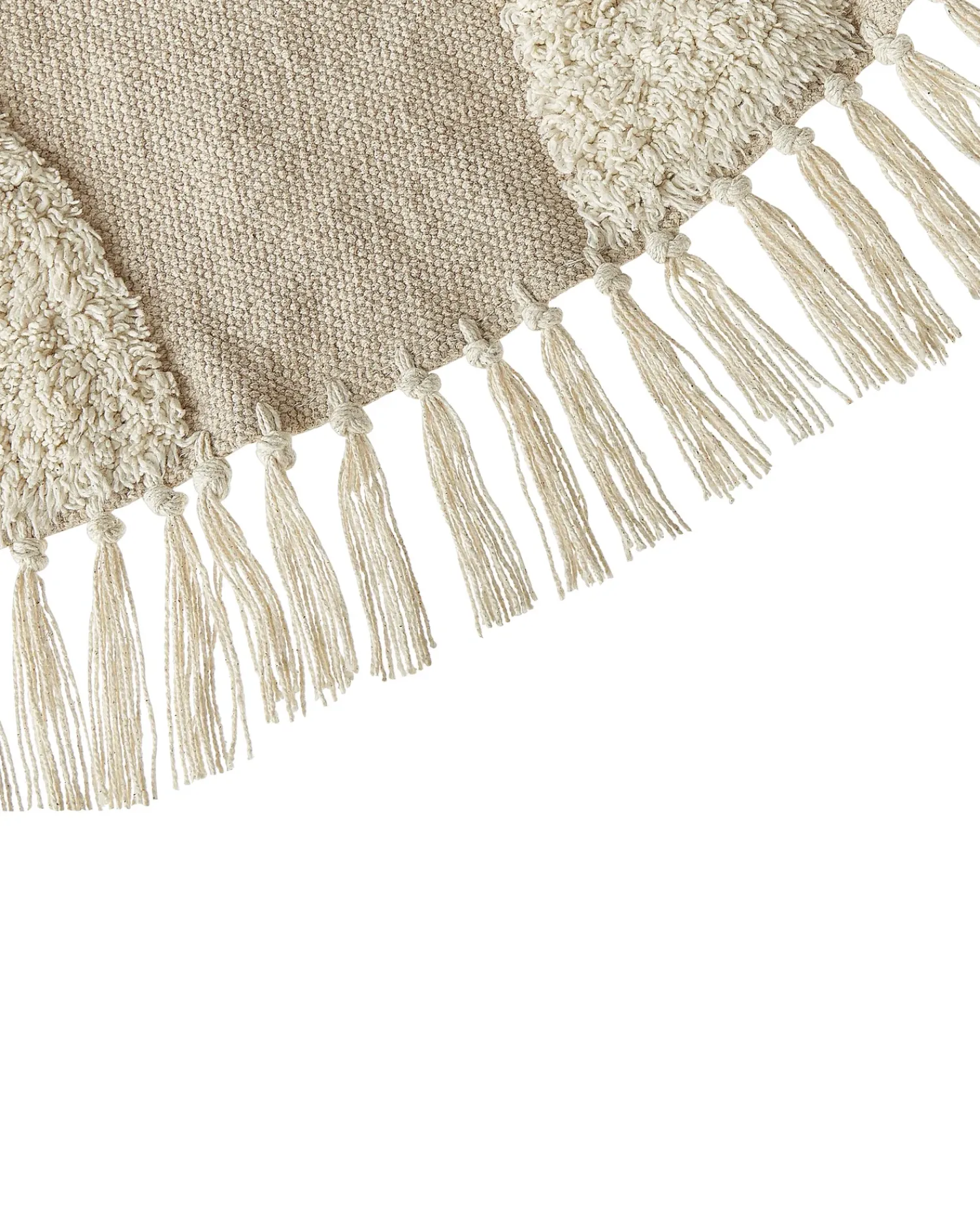 Outlet Beliani Tappeto ARTMAK ø 140 cm Cotone Beige