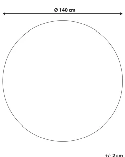 Discount Beliani Tappeto ARTORA Beige ø 140 cm Iuta Beige Nero