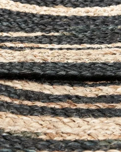 Discount Beliani Tappeto ARTORA Beige ø 140 cm Iuta Beige Nero