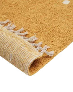 Hot Beliani Tappeto ASTAF Senape 140 x 200 cm Cotone Giallo