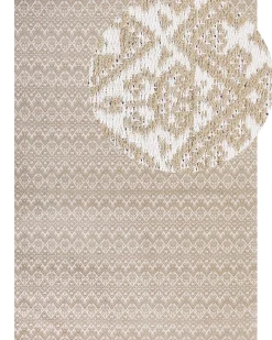 Hot Beliani Tappeto ATIMA Beige Iuta Beige Bianco