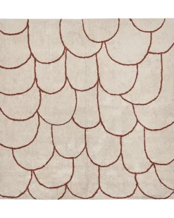 Clearance Beliani Tappeto AVDAN Beige 200 x 200 cm Cotone Beige Marrone