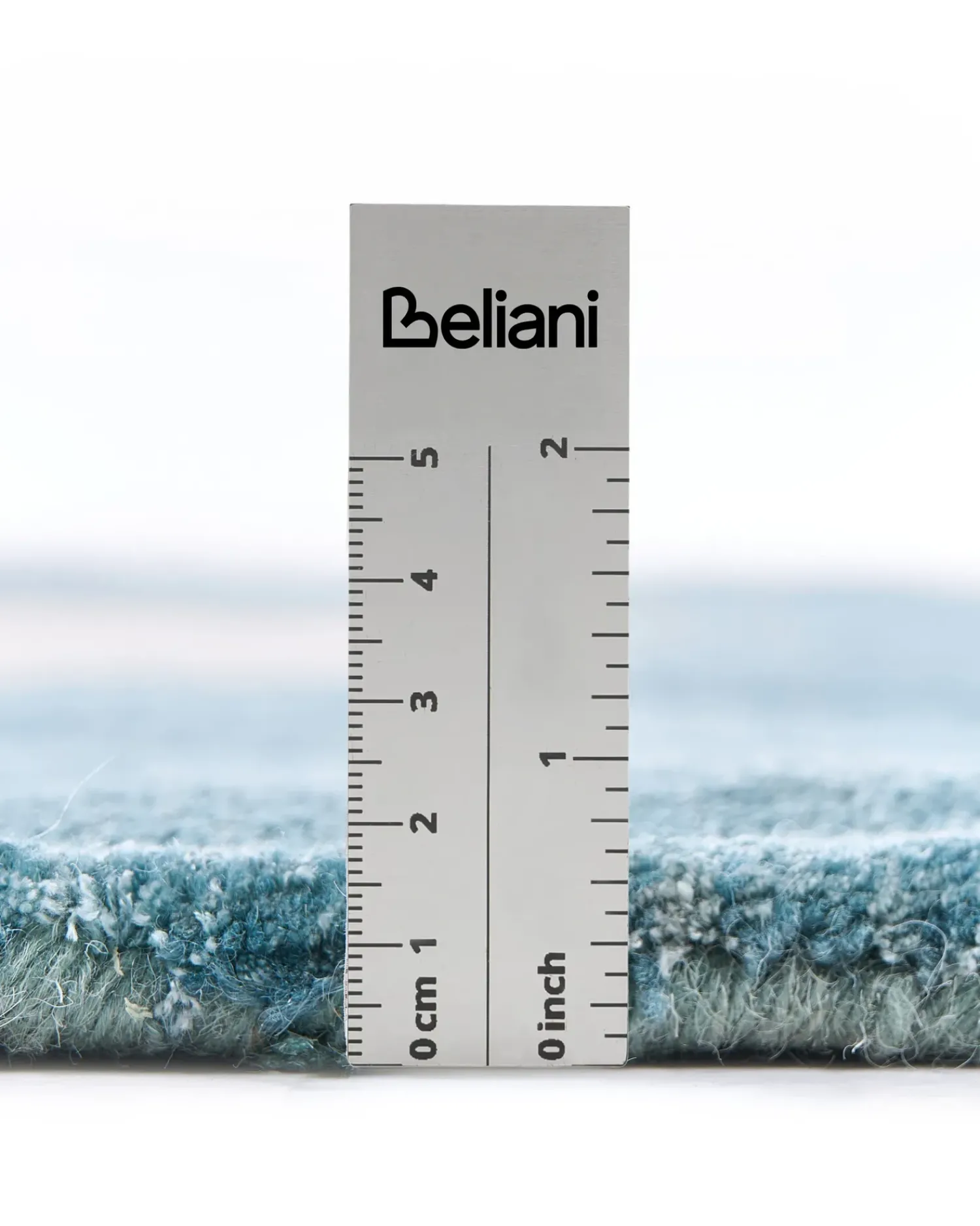 New Beliani Tappeto AYUJ Beige/ Blu 160 x 230 cm Viscosa Beige Blu