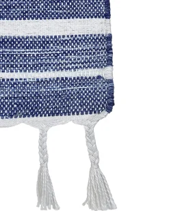 Best Beliani Tappeto BADEMLI Blu scuro Bianco Blu