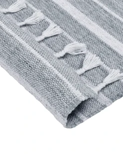 Discount Beliani Tappeto BADEMLI Grigio chiaro Bianco Grigio