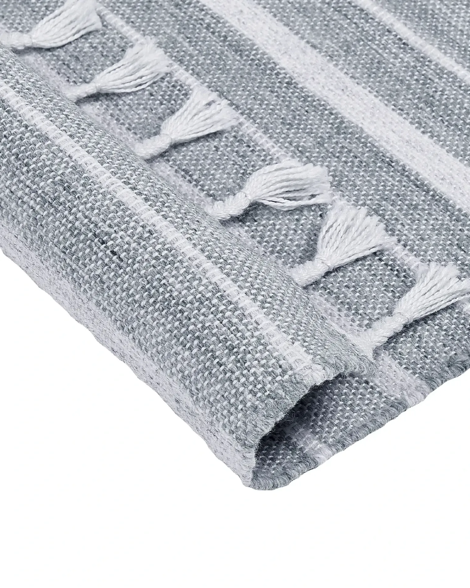 Discount Beliani Tappeto BADEMLI Grigio chiaro Bianco Grigio