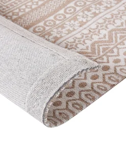 Beliani Tappeto BAGLAR Bianco Iuta Beige Bianco