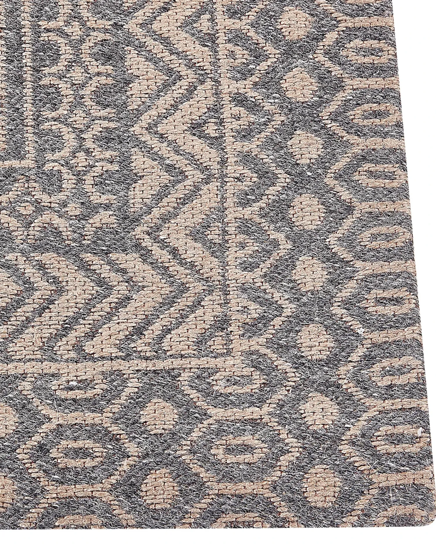 Hot Beliani Tappeto BAGLAR Grigio Iuta Beige Grigio