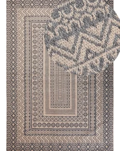 Hot Beliani Tappeto BAGLAR Grigio Iuta Beige Grigio