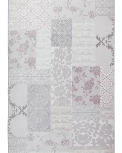 Clearance Beliani Tappeto BALLICA Grigio 160 x 230 cm Rosa Grigio