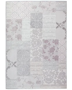Outlet Beliani Tappeto BALLICA II Grigio Rosa Grigio