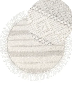 Outlet Beliani Tappeto BALTALAR ø 140 cm Lana Beige