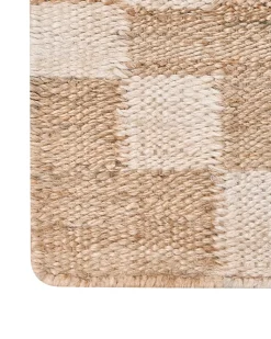 Online Beliani Tappeto BEED chiaro 160 x 230 cm Iuta Beige
