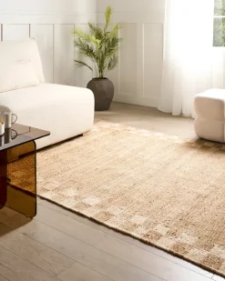 Online Beliani Tappeto BEED chiaro 160 x 230 cm Iuta Beige