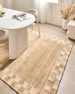 Online Beliani Tappeto BEED chiaro 160 x 230 cm Iuta Beige
