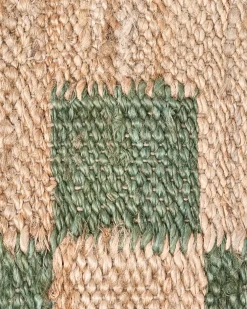 Sale Beliani Tappeto BEED Beige/Verde 160 x 230 cm Iuta Beige Verde