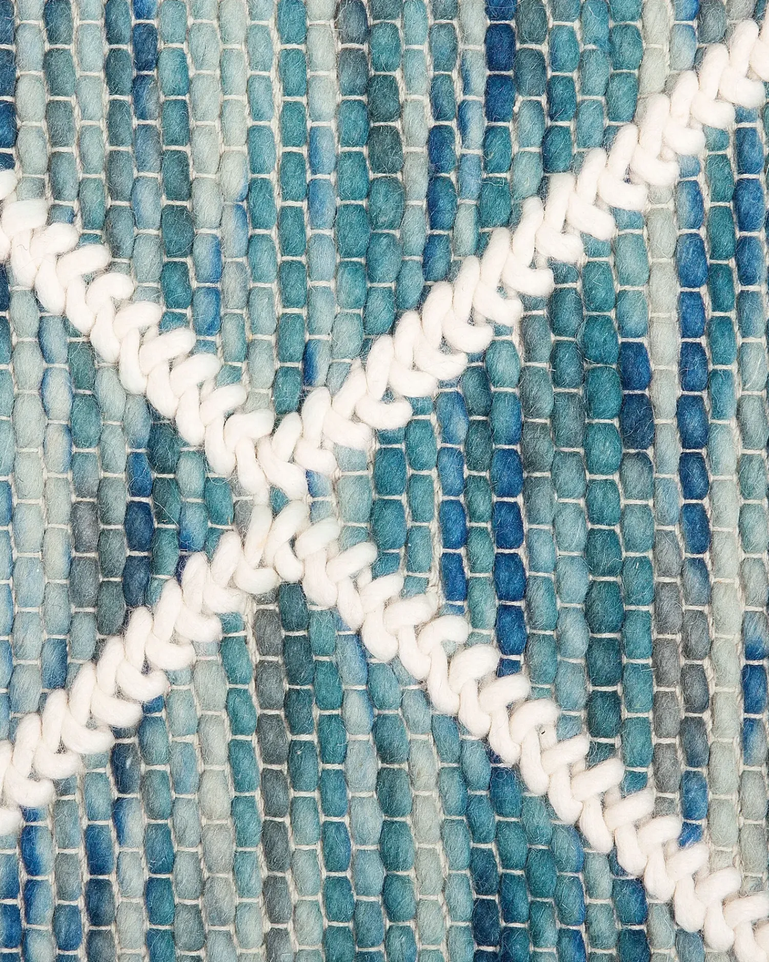 Best Beliani Tappeto BELENLI Blu 140 x 200 cm Lana Bianco Blu