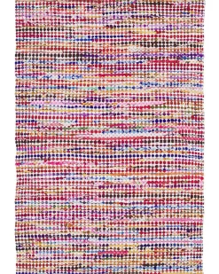 Sale Beliani Tappeto BELEN Multicolore 160 x 230 cm Blu Rosa Rosso Multicolore
