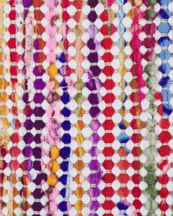 Sale Beliani Tappeto BELEN Multicolore 160 x 230 cm Blu Rosa Rosso Multicolore