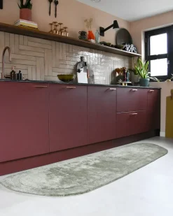 Discount Beliani Tappeto BERANI chiaro 80 x 250 cm Viscosa Beige