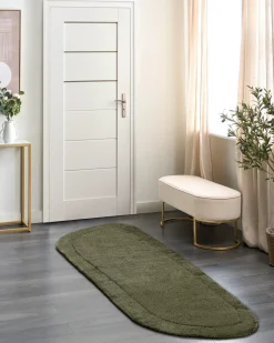 Clearance Beliani Tappeto BERANI scuro 80 x 250 cm Viscosa Verde