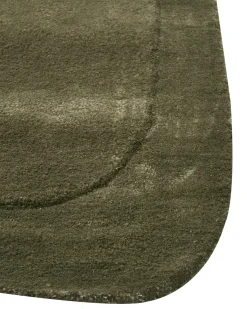 Clearance Beliani Tappeto BERANI scuro 80 x 250 cm Viscosa Verde