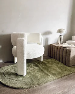 Clearance Beliani Tappeto BERANI scuro 80 x 250 cm Viscosa Verde
