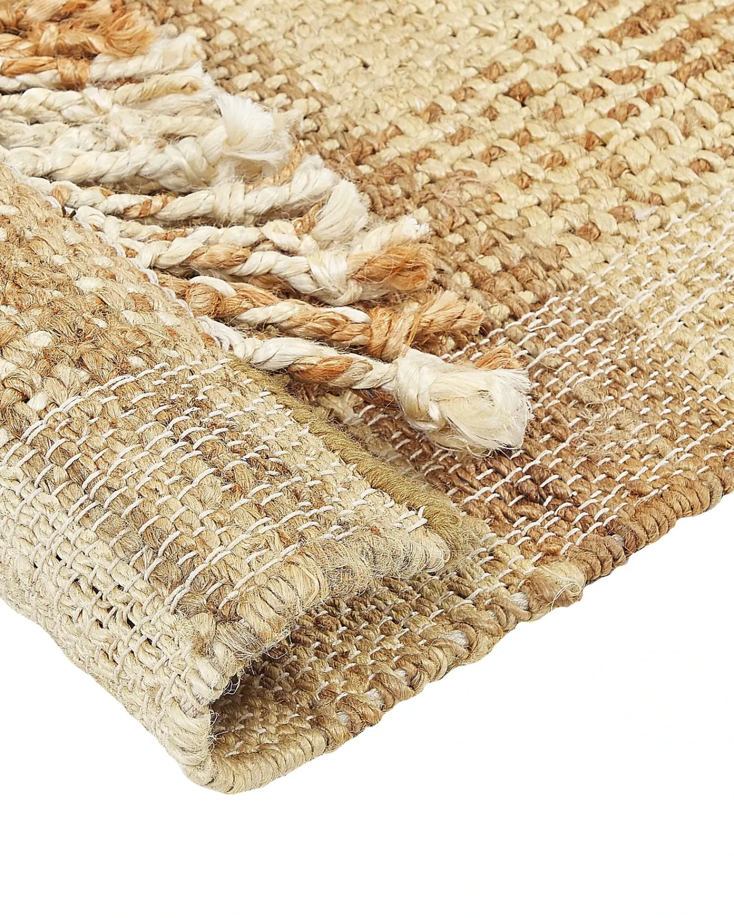 Sale Beliani Tappeto BERISSA Beige Iuta Beige Naturale