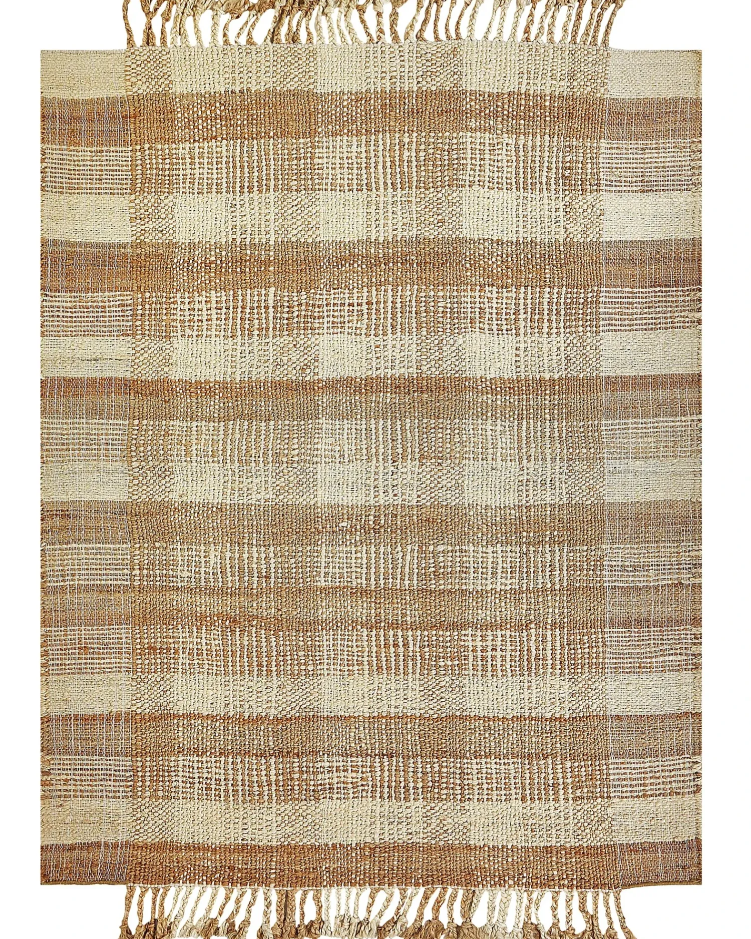 Sale Beliani Tappeto BERISSA Beige Iuta Beige Naturale