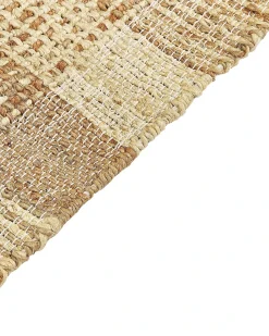 Beliani Tappeto BERISSA Beige Iuta Beige Naturale