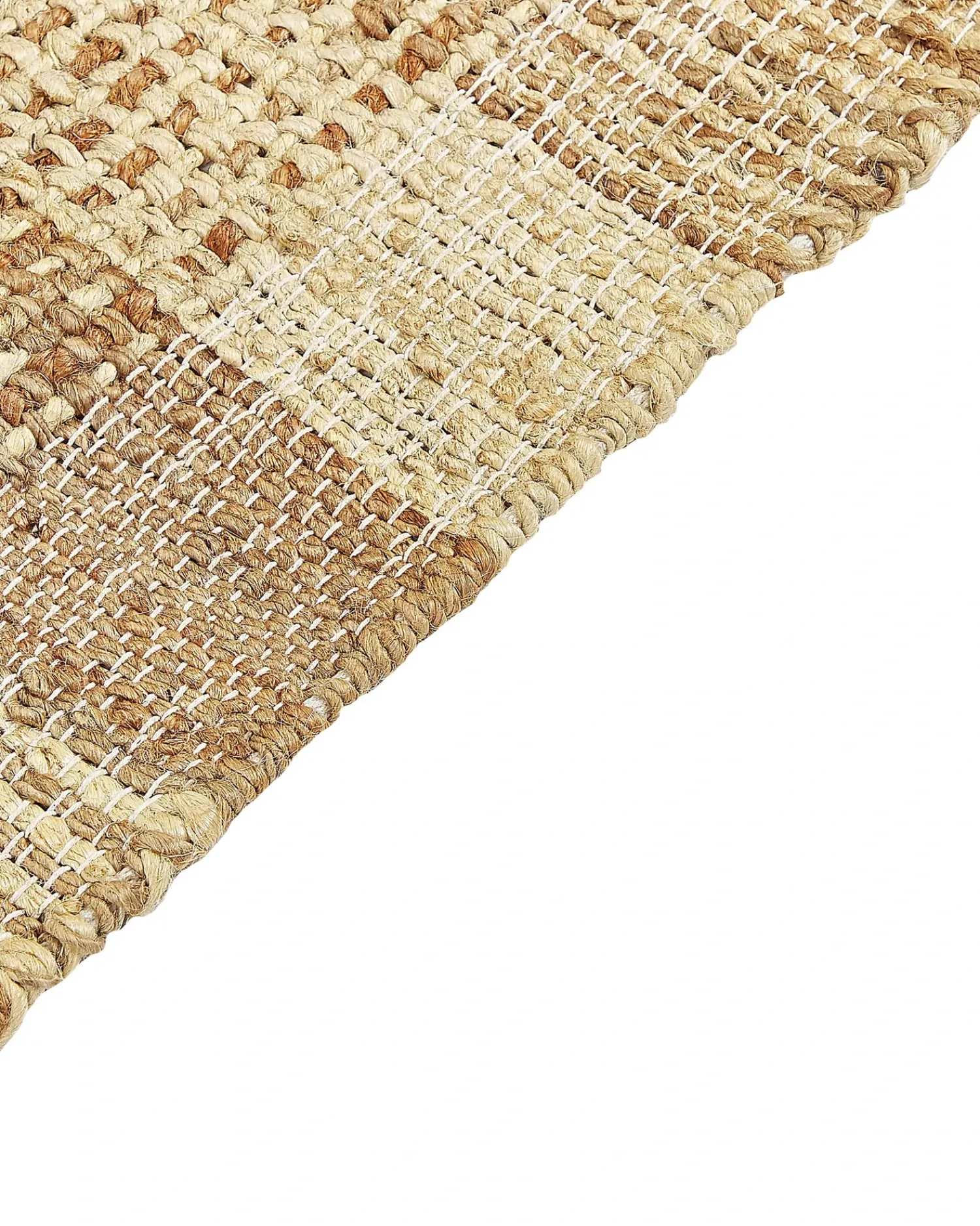 Beliani Tappeto BERISSA Beige Iuta Beige Naturale